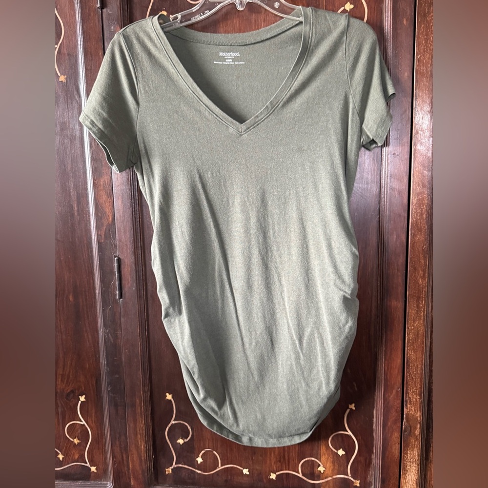 Motherhood MATERNITY Green Fitted Short Sleeve T-Shirt
